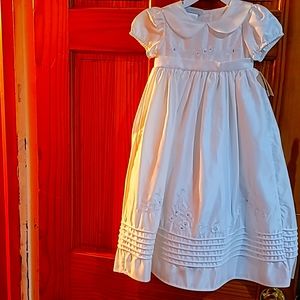Sage Lauren Collection White Christening Gown Without Hat 9-12 Months